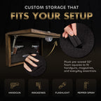 Hidden Gun Storage Cabinet Deer Buck Whitetail Wood Firearm Safe Concealment Furniture Wall Art