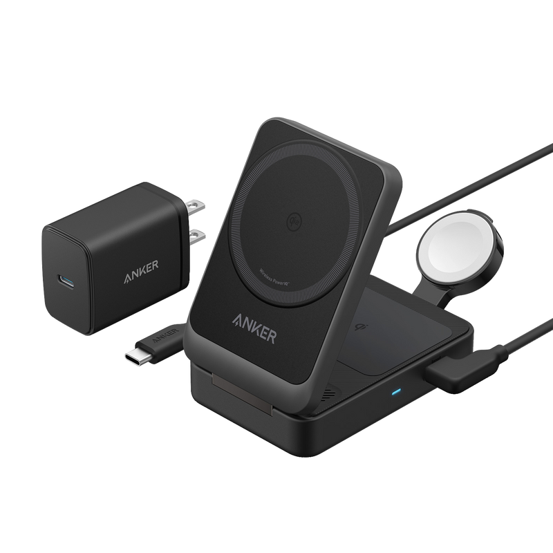 Anker MagGo Wireless Charging Station (Foldable 3-in-1)