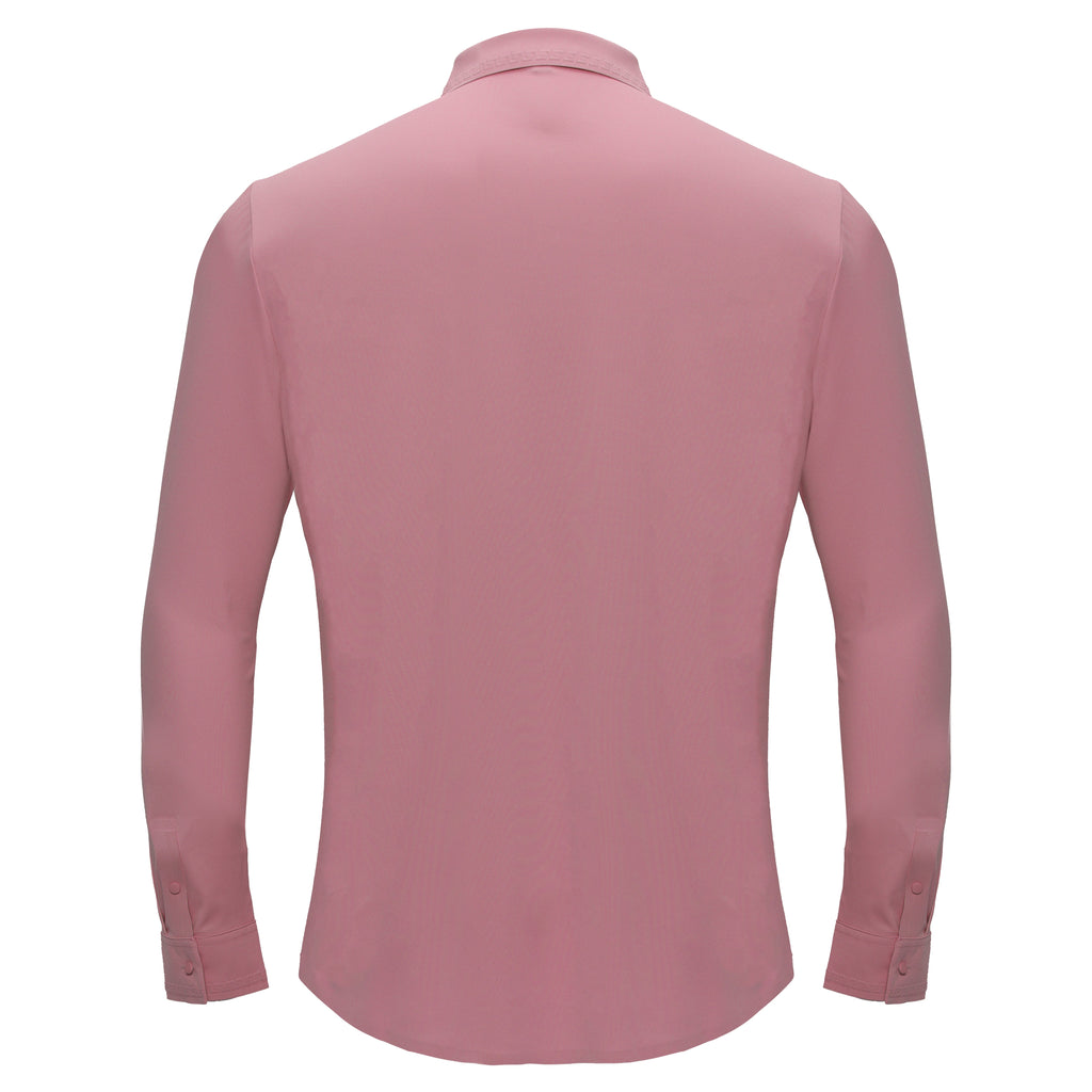 Barocco Olympic Victory Men's 4-Way Stretch Shirt - Dusty Pink