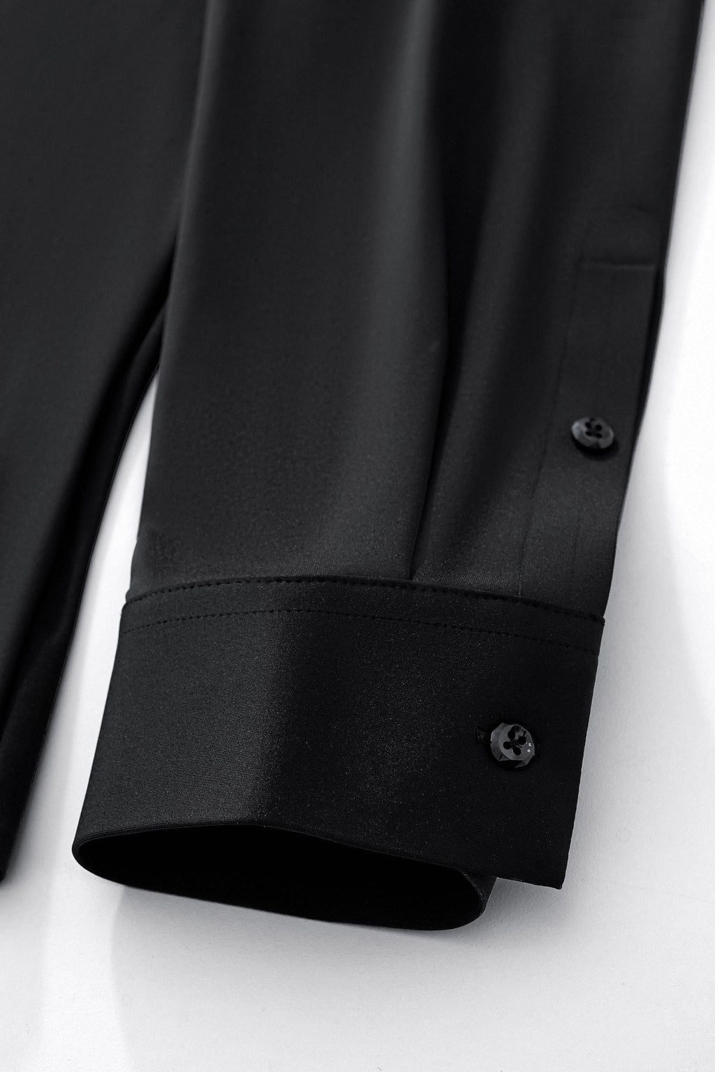 Velvet Noir Laser-Cut LS Shirt BLACK