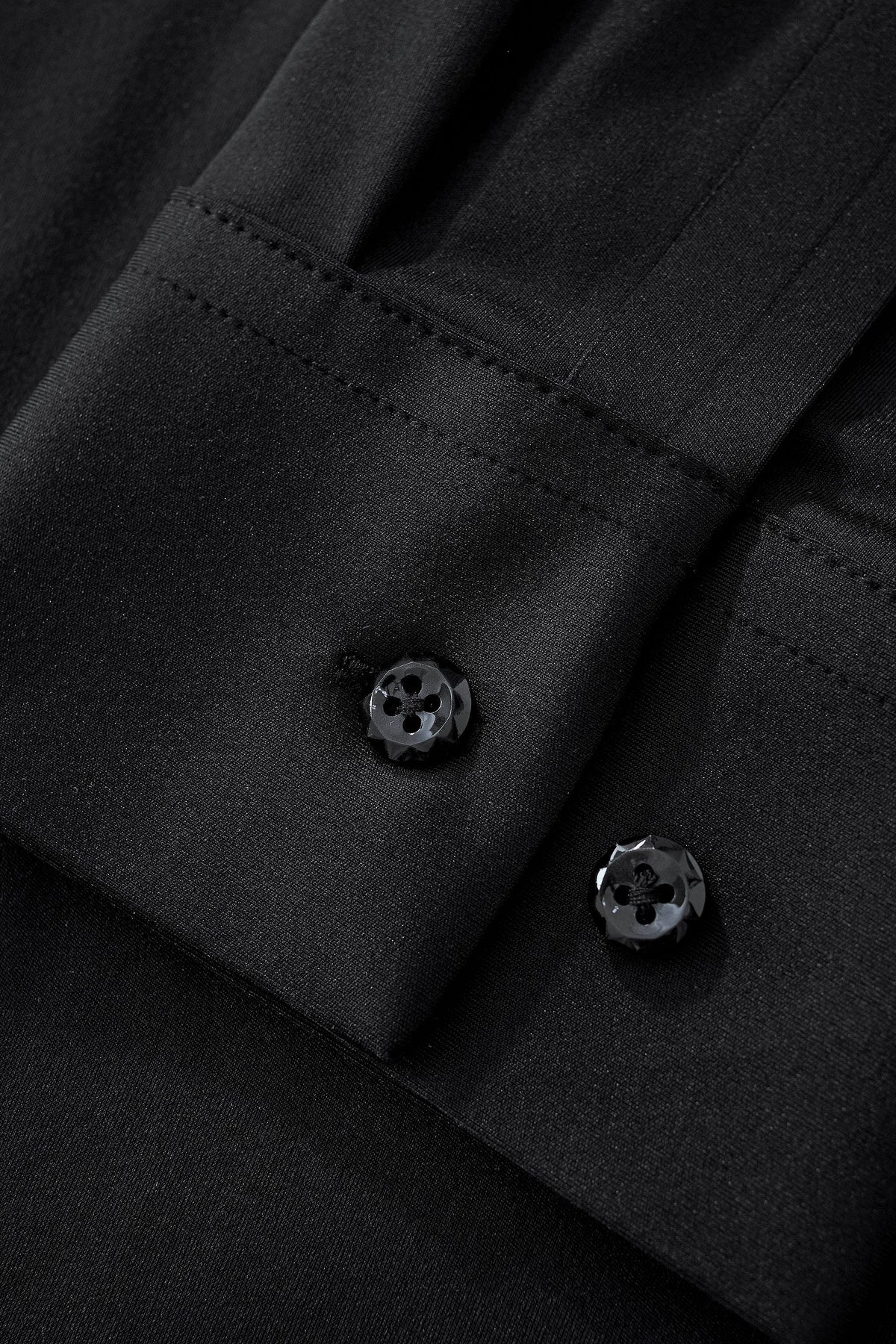 Velvet Noir Laser-Cut LS Shirt BLACK