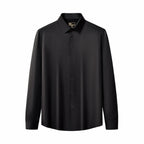 SIGNATURE SATIN STITCHLESS LS Shirt BLACK