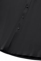 SIGNATURE SATIN STITCHLESS LS Shirt BLACK