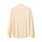 SIGNATURE SATIN STITCHLESS LS Shirt IVORY