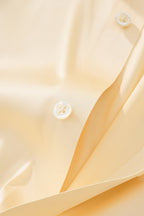 SIGNATURE SATIN STITCHLESS LS Shirt IVORY