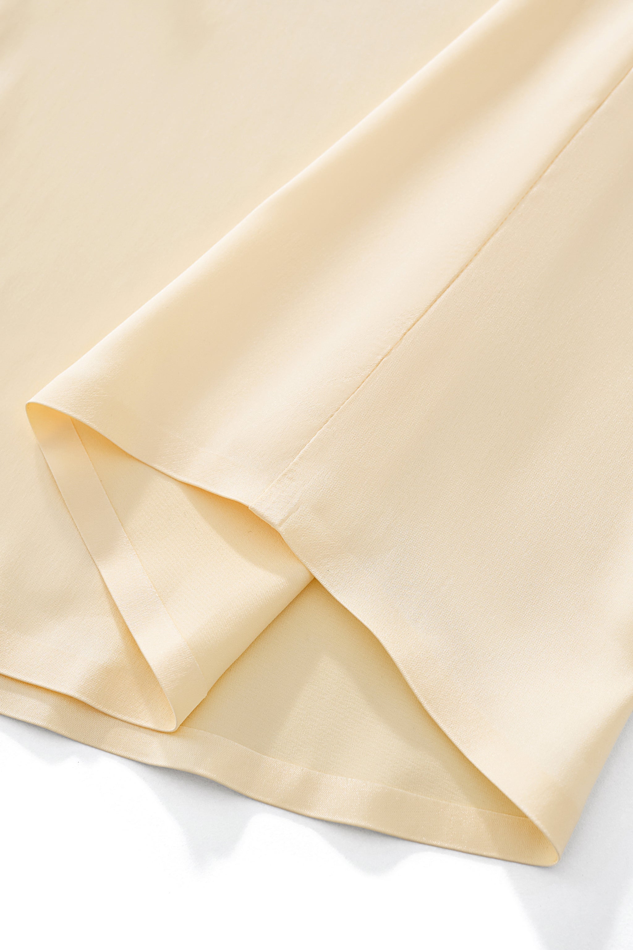 SIGNATURE SATIN STITCHLESS LS Shirt IVORY