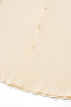SIGNATURE SATIN STITCHLESS LS Shirt IVORY
