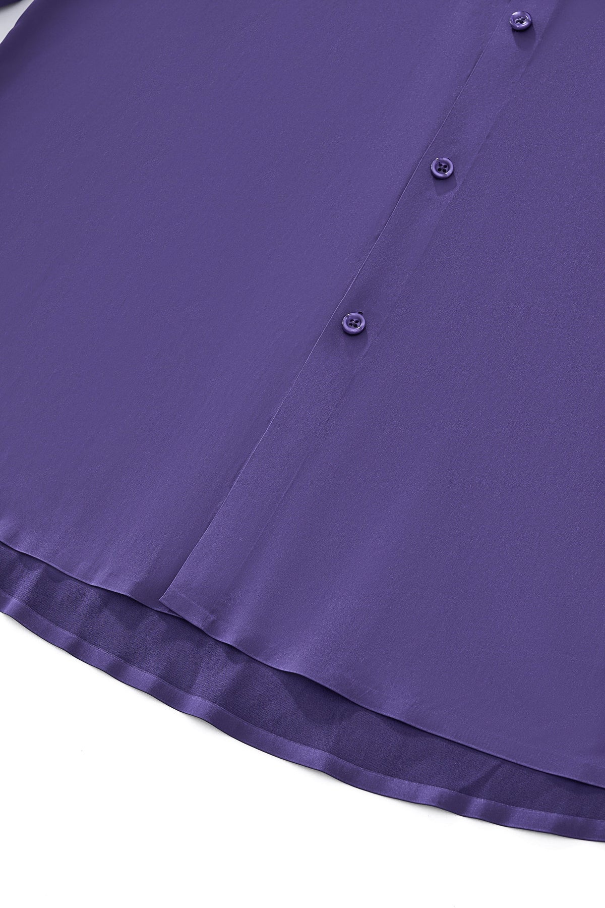 SIGNATURE SATIN STITCHLESS LS Shirt PURPLE