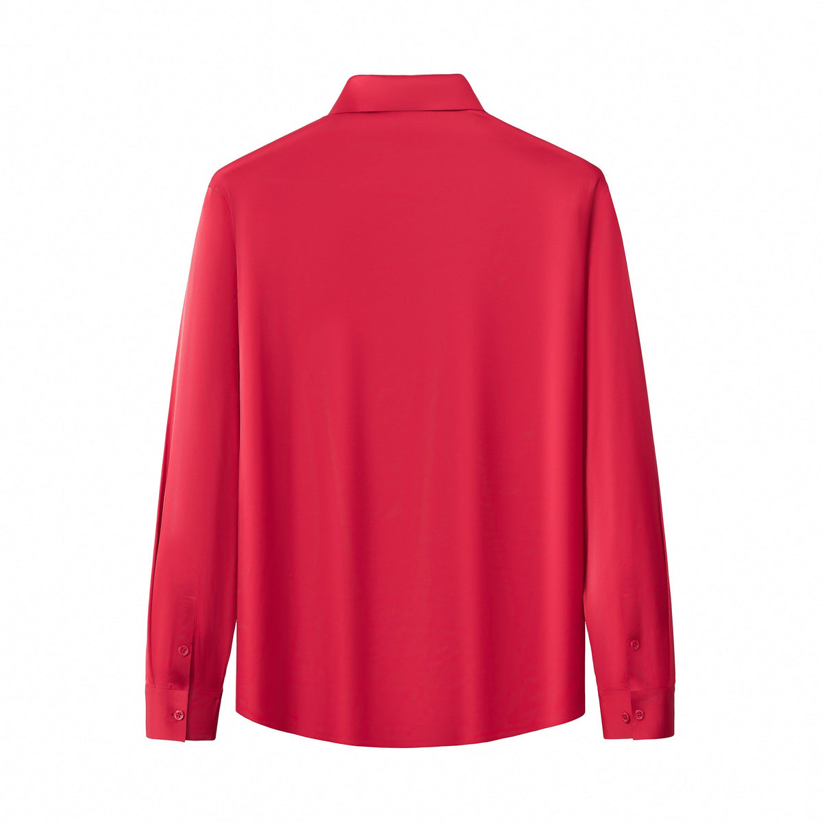 SIGNATURE SATIN STITCHLESS LS Shirt RED
