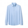 SIGNATURE SATIN STITCHLESS LS Shirt SKY BLUE