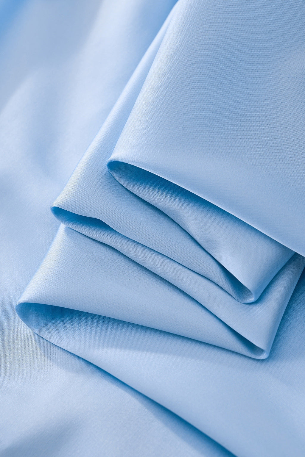 SIGNATURE SATIN STITCHLESS LS Shirt SKY BLUE