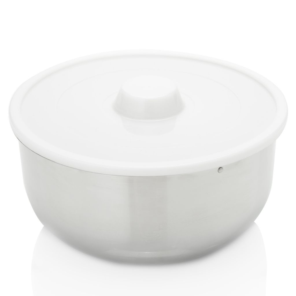 Cooks Companion Stainless Steel Open Mixer 5 qt Mixing Bowl w Cover
