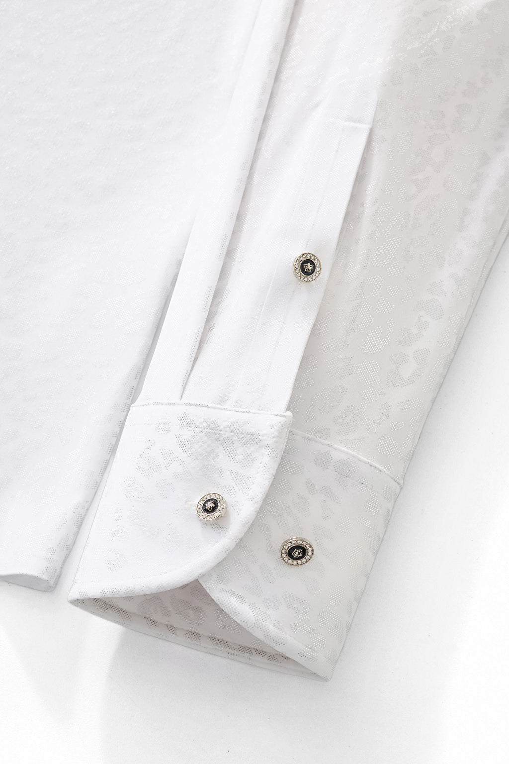 Tonal Leopard Shirt WHITE