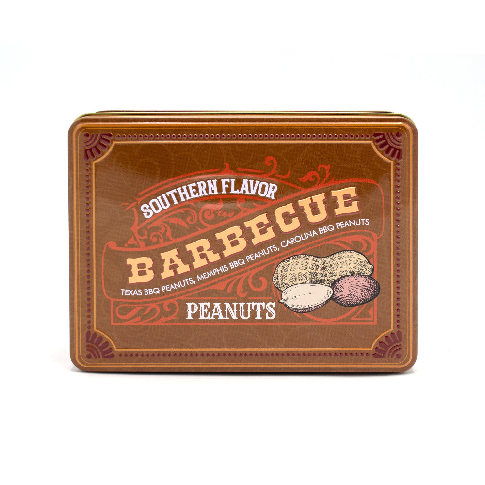 Southern BBQ Peanuts Gift Tin – 3 Gourmet Flavors