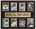 Chicago Bears All Time Greats Legends Plaque 8 Cards Walter Payton Gale Sayers Butkus Ditka