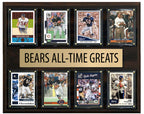 Chicago Bears All Time Greats Legends Plaque 8 Cards Walter Payton Gale Sayers Butkus Ditka