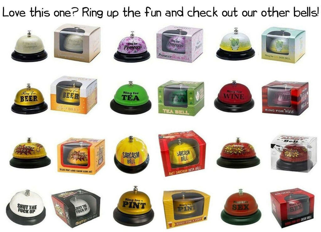 RING FOR TEA BELL - Kitchen Office Desk Drink Bar Room Table Home Accessory