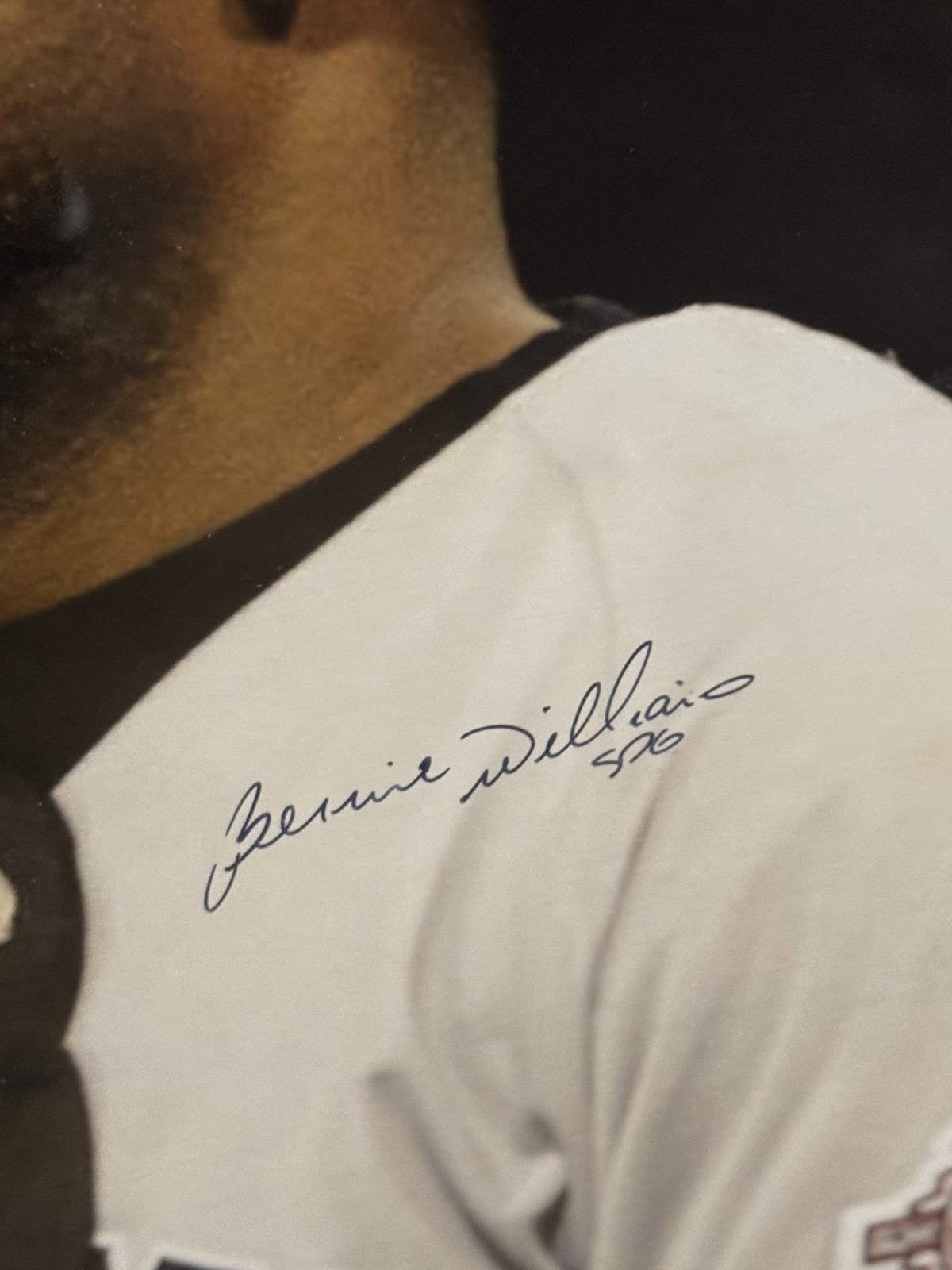 Derek Jeter & Bernie Williams New York Yankees Autographed 16x20 Photo Framed to 23x27 Steiner