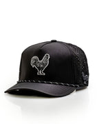 Black Cock Black - Perforated Rope Hat
