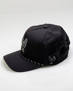 Black Cock Black - Perforated Rope Hat