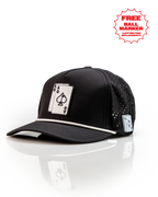 Ace/King Black - Perforated Rope Hat