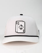 Ace/King White - Perforated Rope Hat