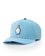 Middle Finger Baby Blue - Perforated Rope Hat