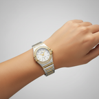 Omega Constellation · Diamond · 18K Gold Steel