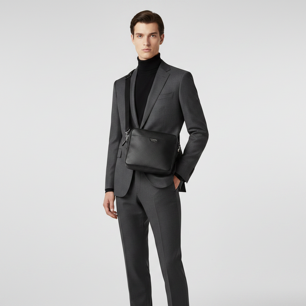 Prada Saffiano · Leather Shoulder Bag