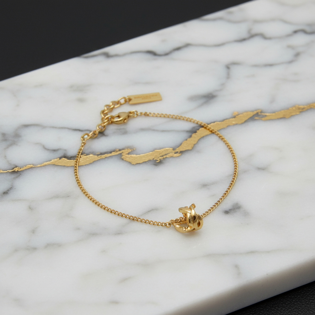 Saint Laurent · Logo Charm Bracelet