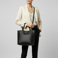 Prada Triangle Logo · Leather Tote