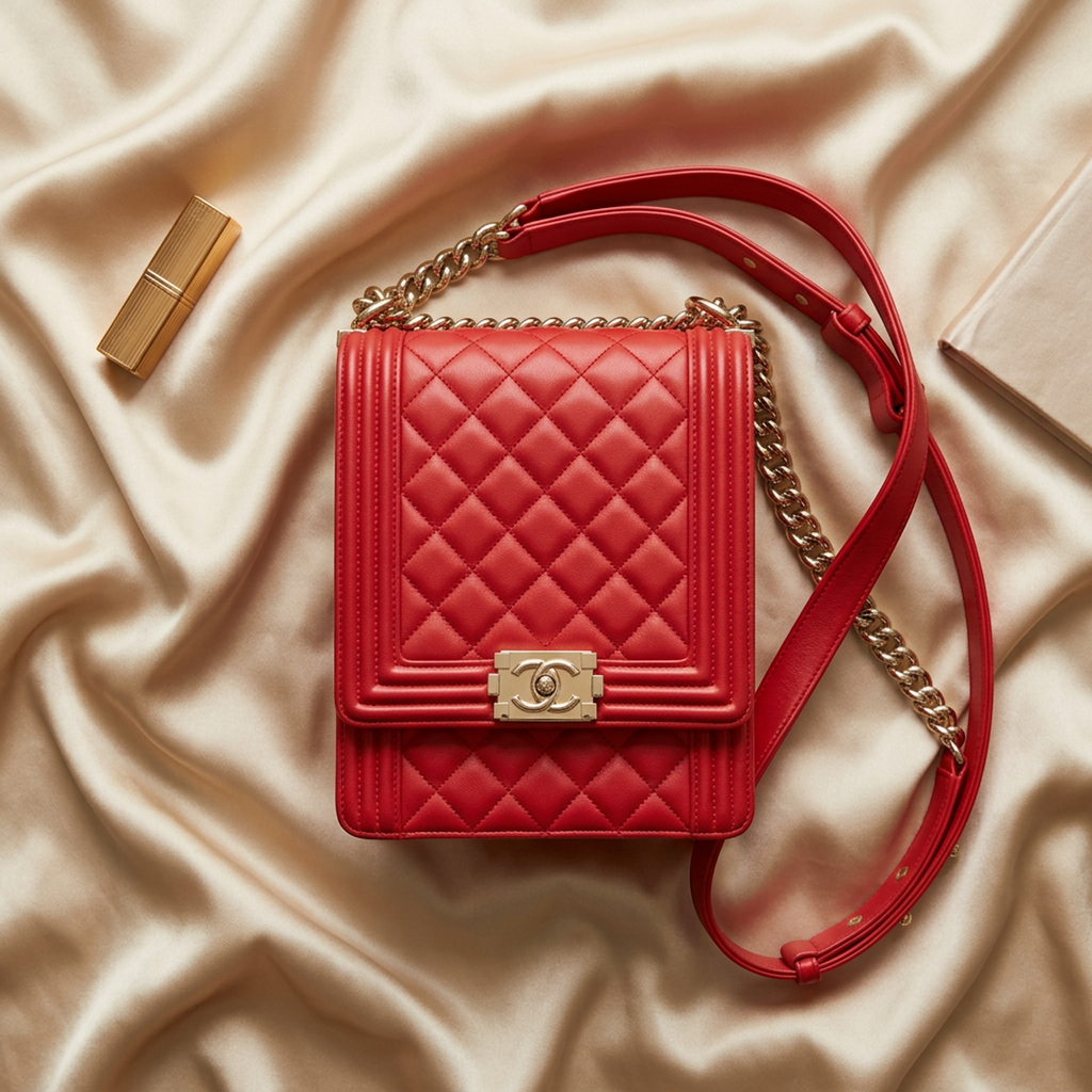 Chanel Boy · Lamb Leather