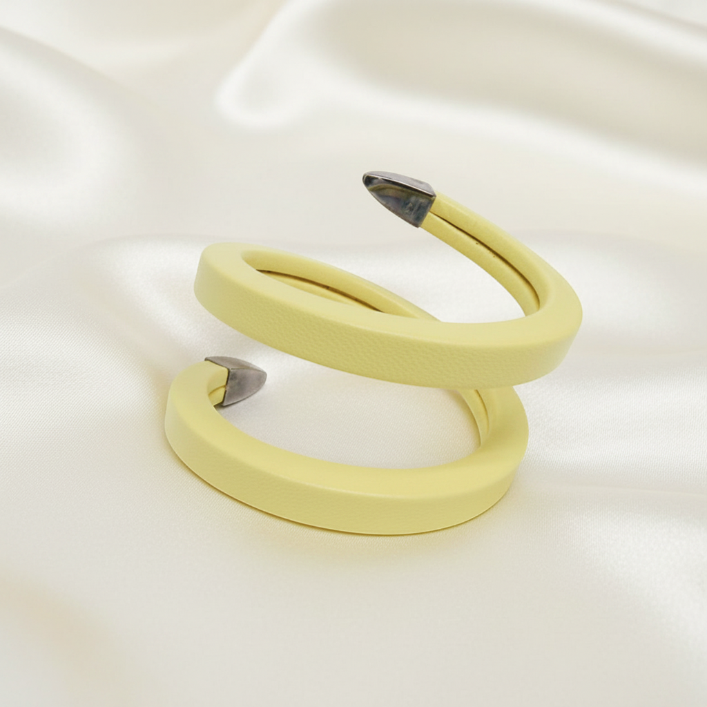 Bottega Veneta Spiral · Leather & Silver 925