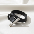 Hermès Leather & Metal Bangle