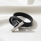 Hermès Leather & Metal Bangle