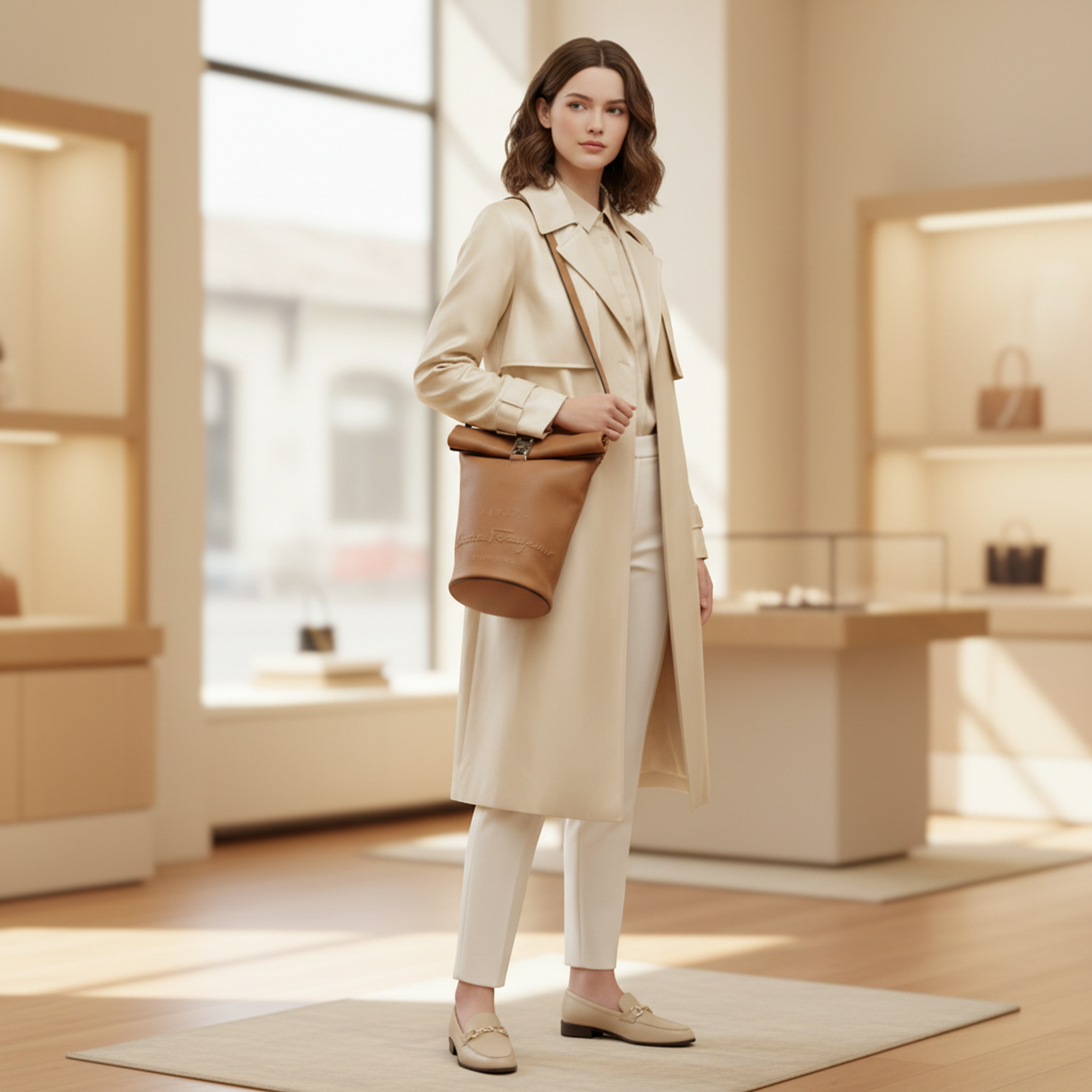 Salvatore Ferragamo Gancini · Leather