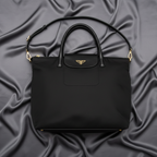 Prada · Nylon & Leather Tote