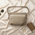 Gucci GG Canvas · Leather Shoulder Bag