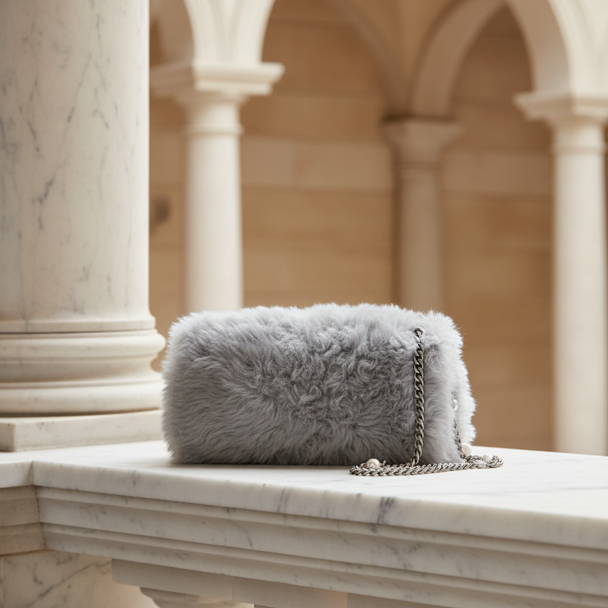 Miu Miu · Mouton Leather Shoulder Bag