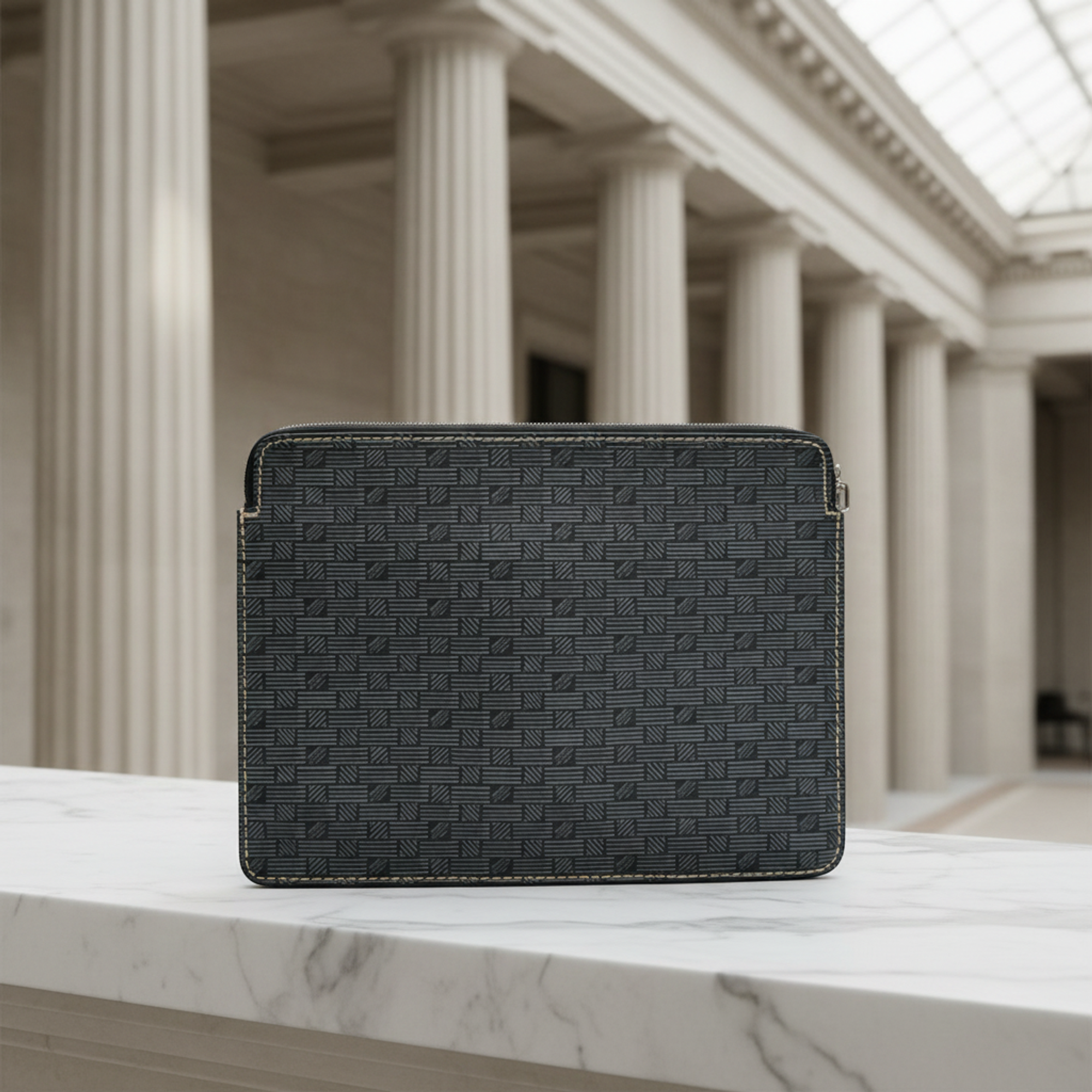 Moreau Leather Clutch · Two-Tone