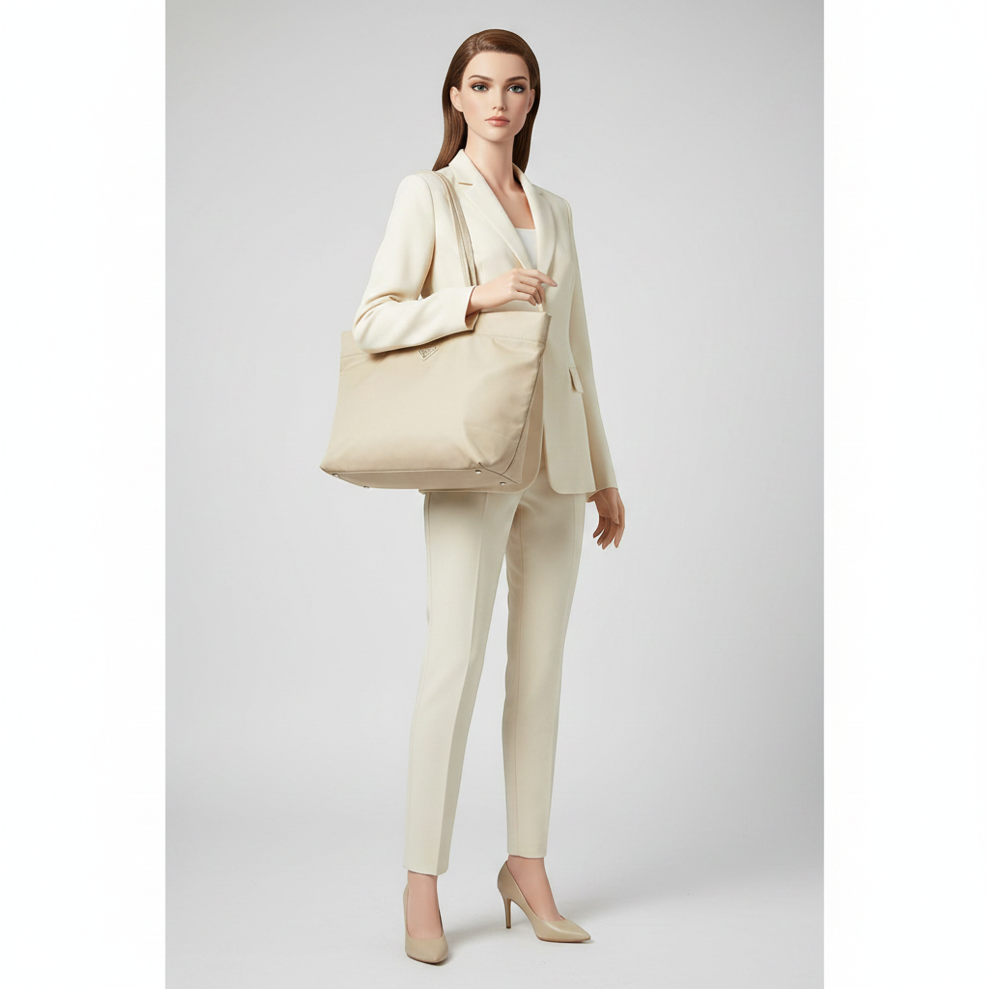Prada Re-Nylon · Leather Trim Tote