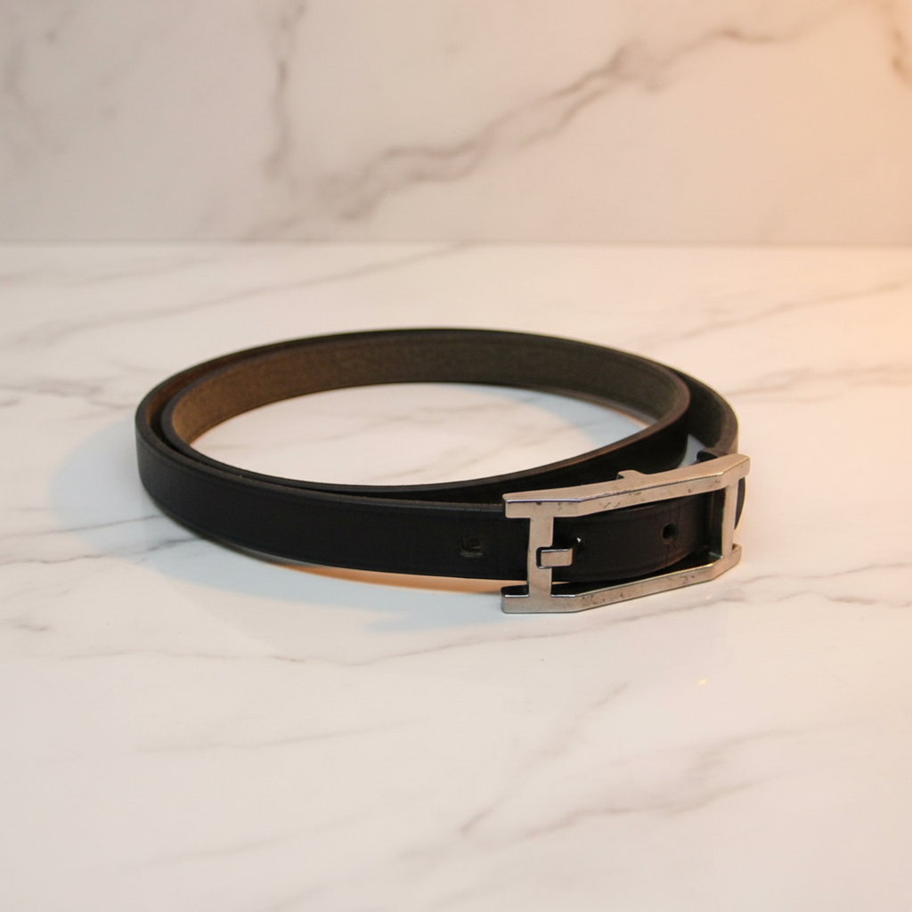 Hermès Hapi · 4-Row Wrap · Leather & Metal