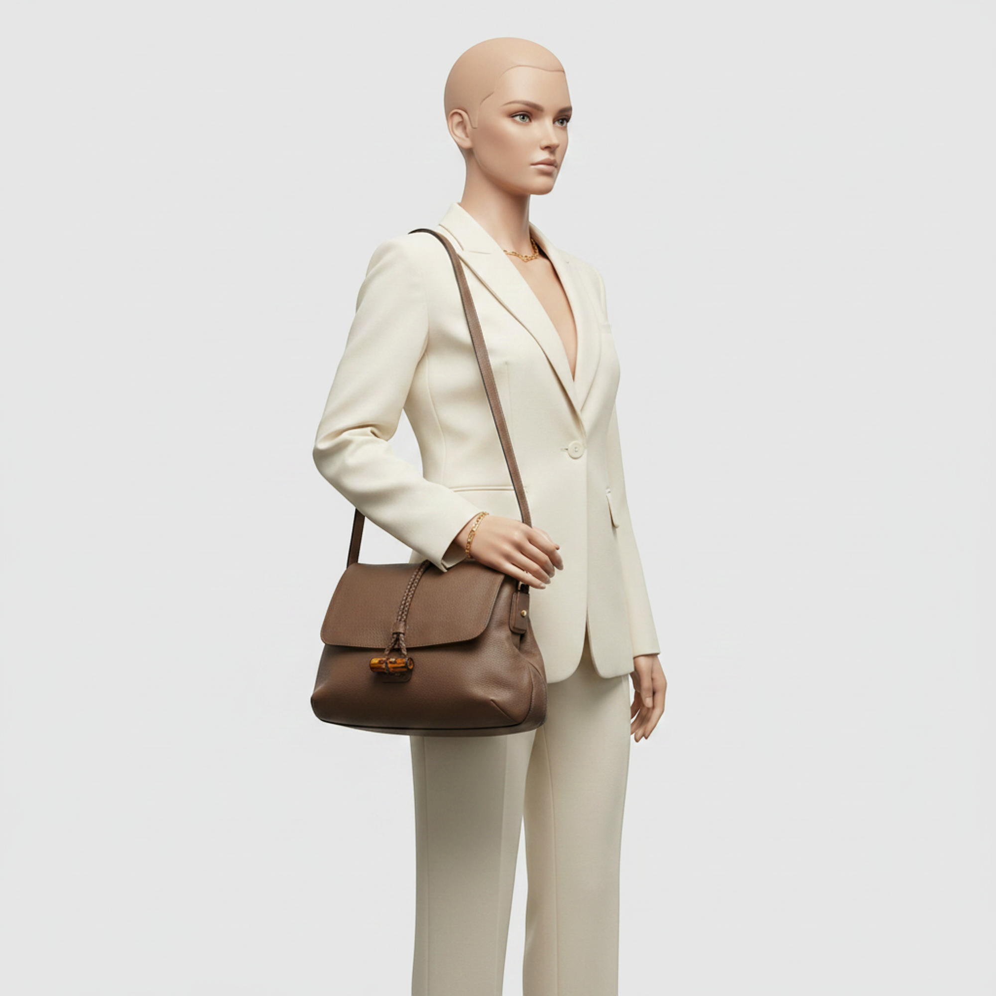 Gucci Bamboo · Leather Shoulder Bag