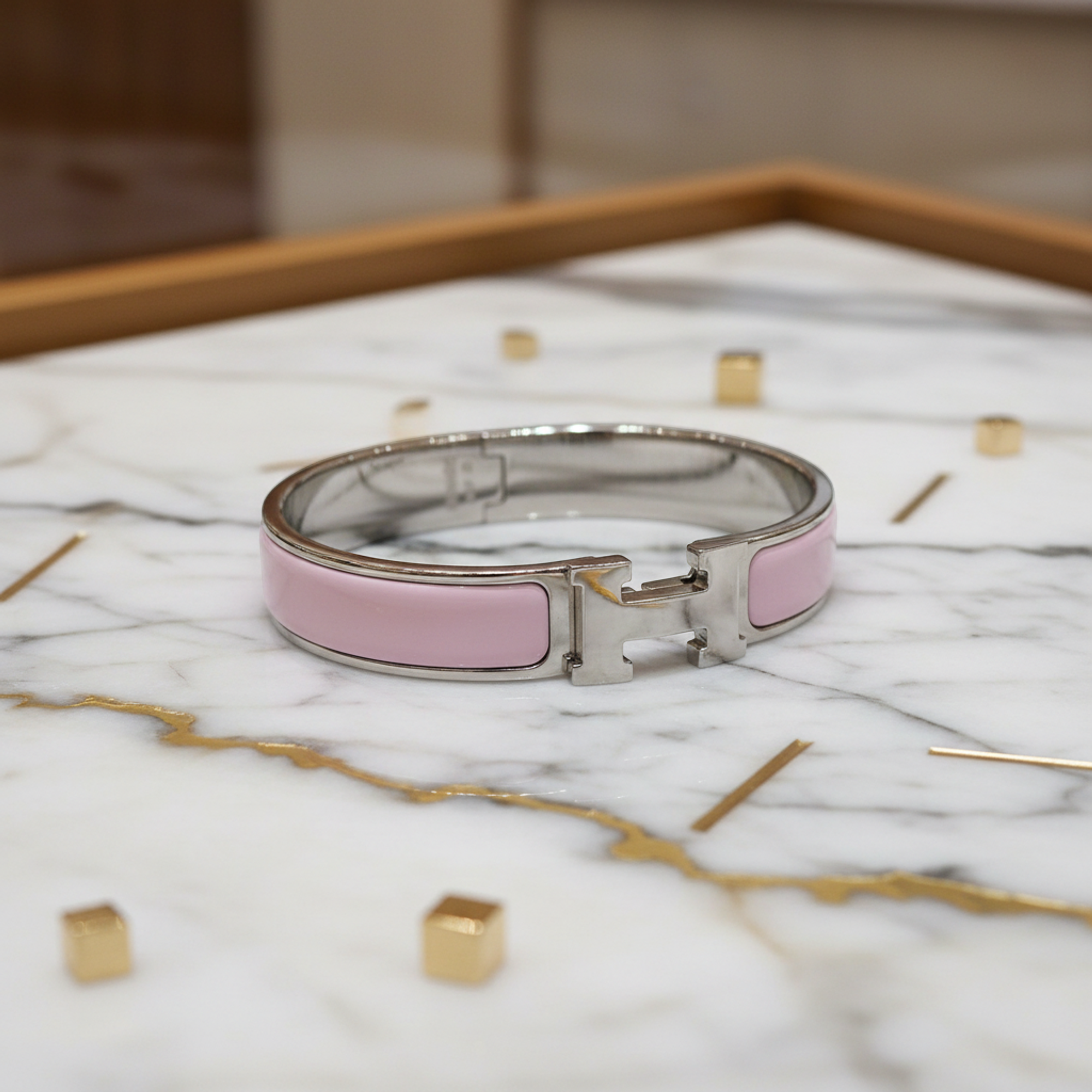 Hermès Clic Clac H · Enamel Bangle