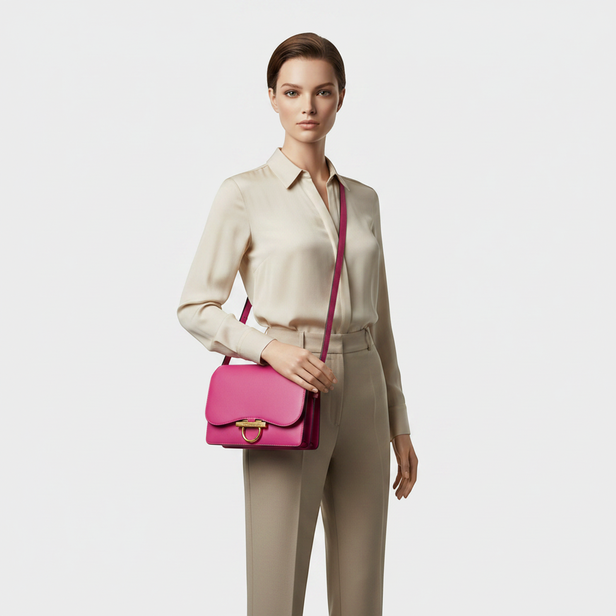 Salvatore Ferragamo Gancini · Lilac Leather