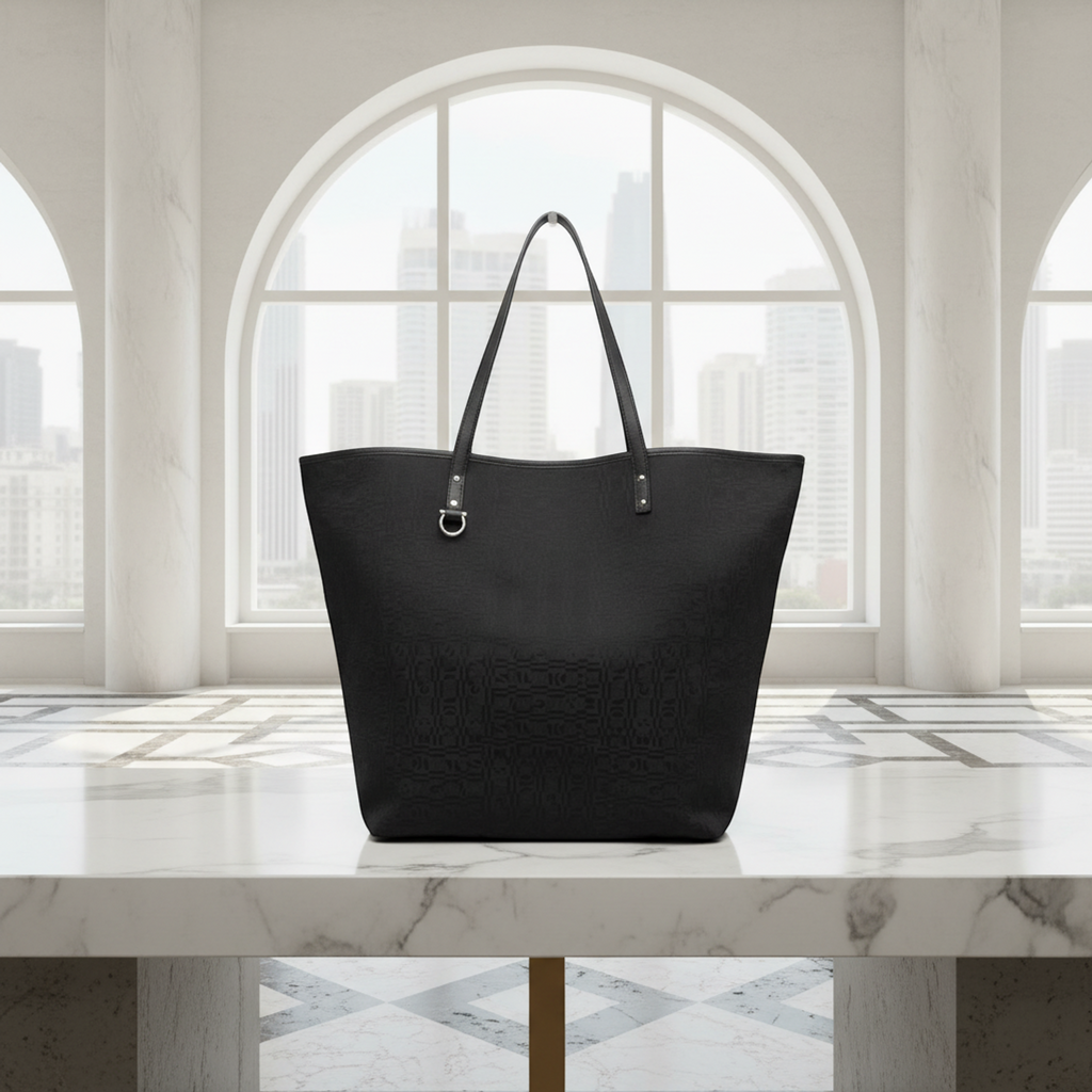 Salvatore Ferragamo Gancini · Leather Tote