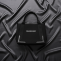 Balenciaga Navy Cabas S · Canvas Tote