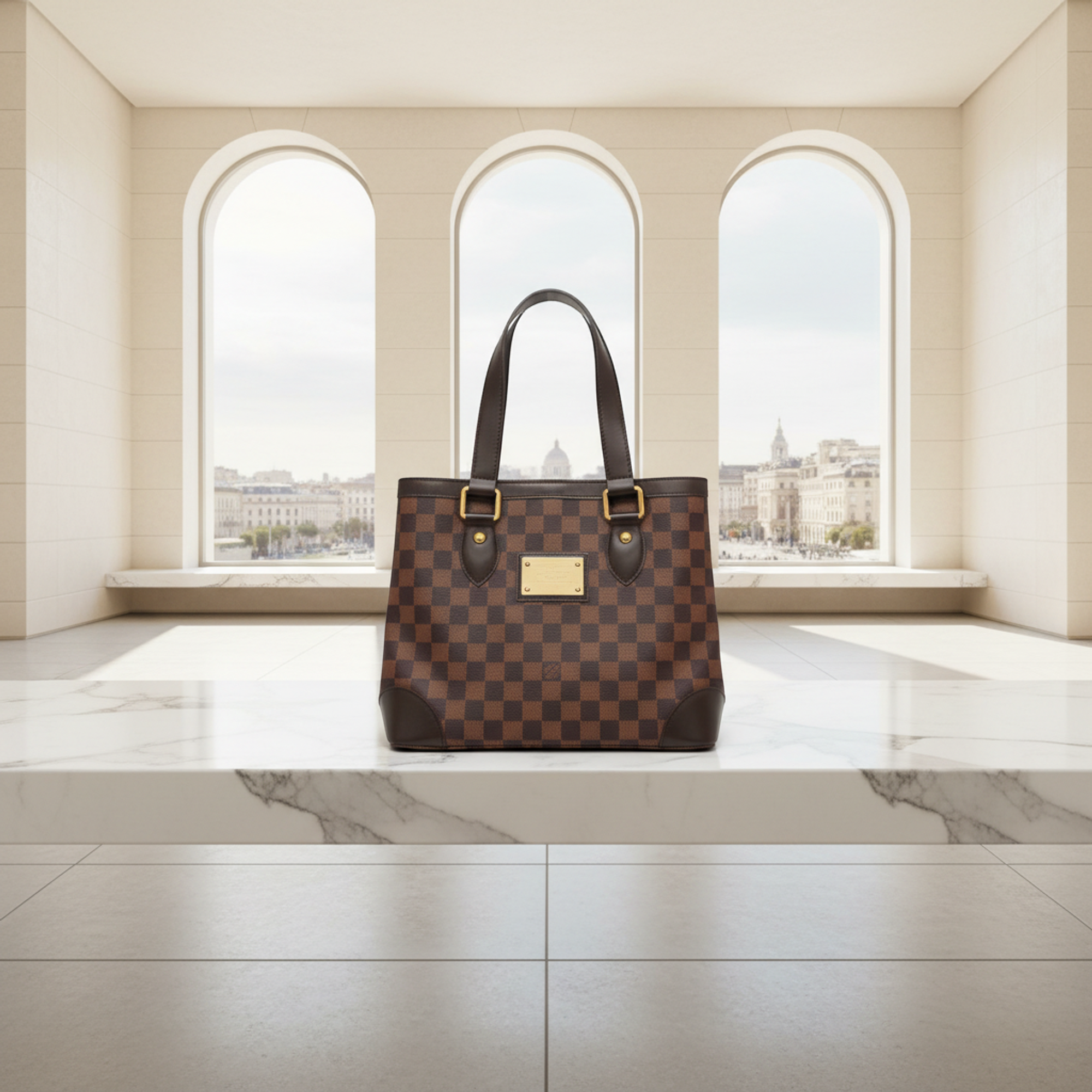 Louis Vuitton Hampstead PM · Damier Ebene
