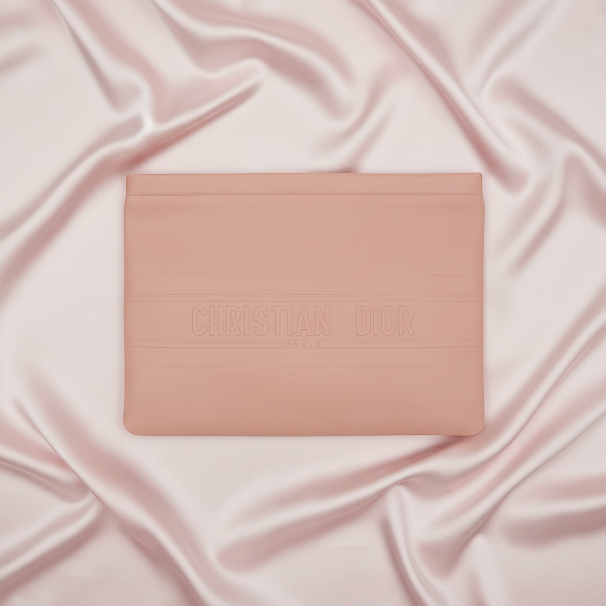 Christian Dior Striped Logo Pouch