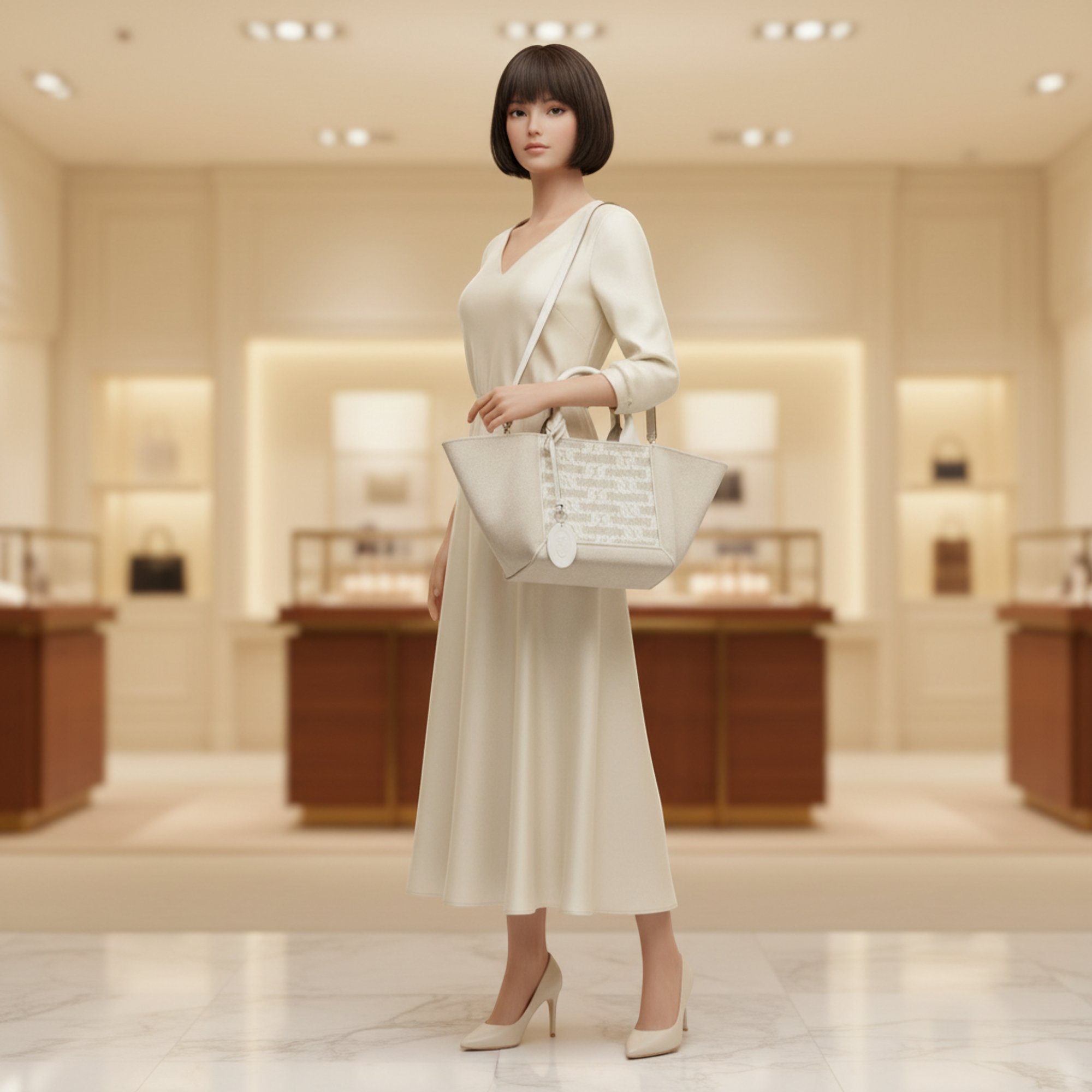 Tod's Double-Handle Shopping Bag · Linen